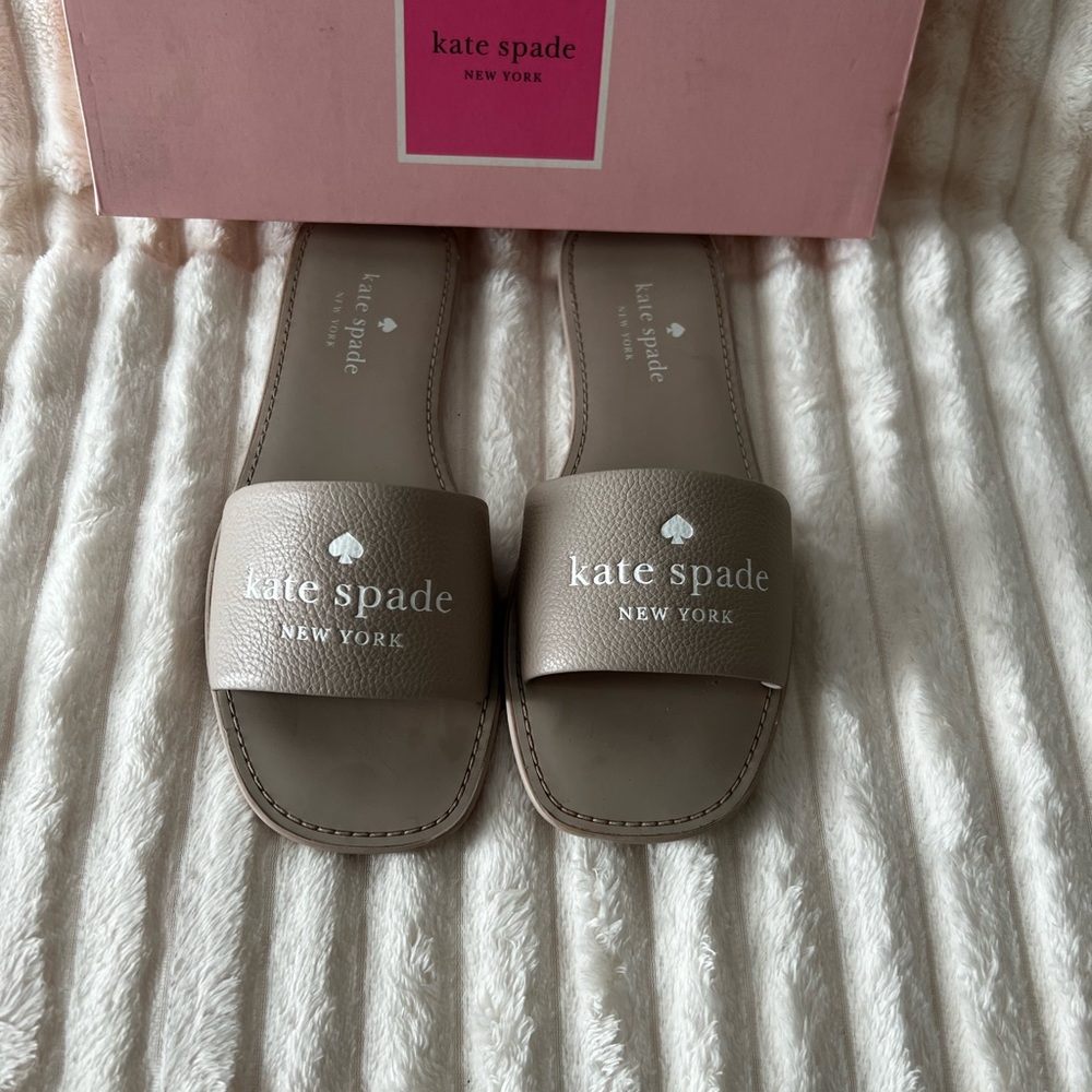 Kate Spade Women's Tan Slide Sandals